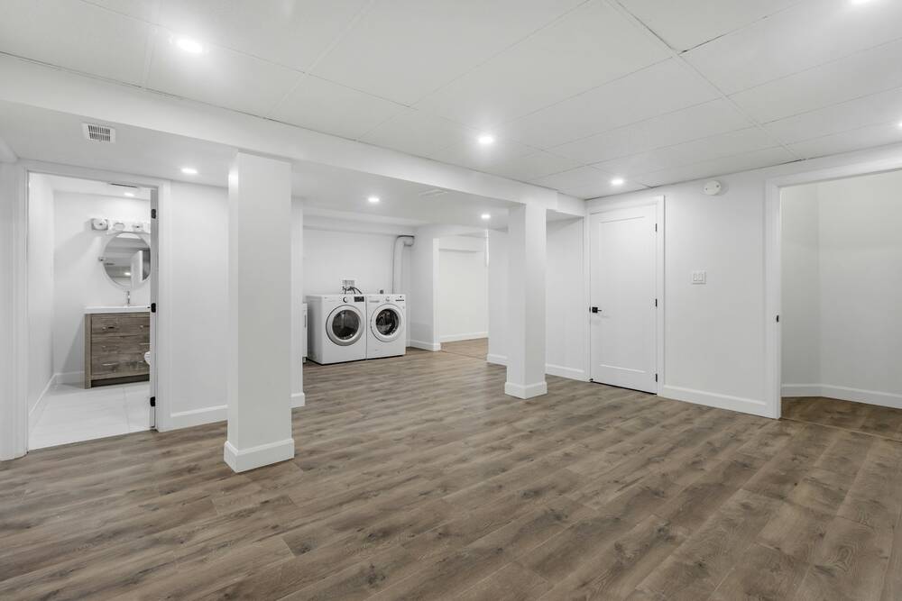 A laundry room