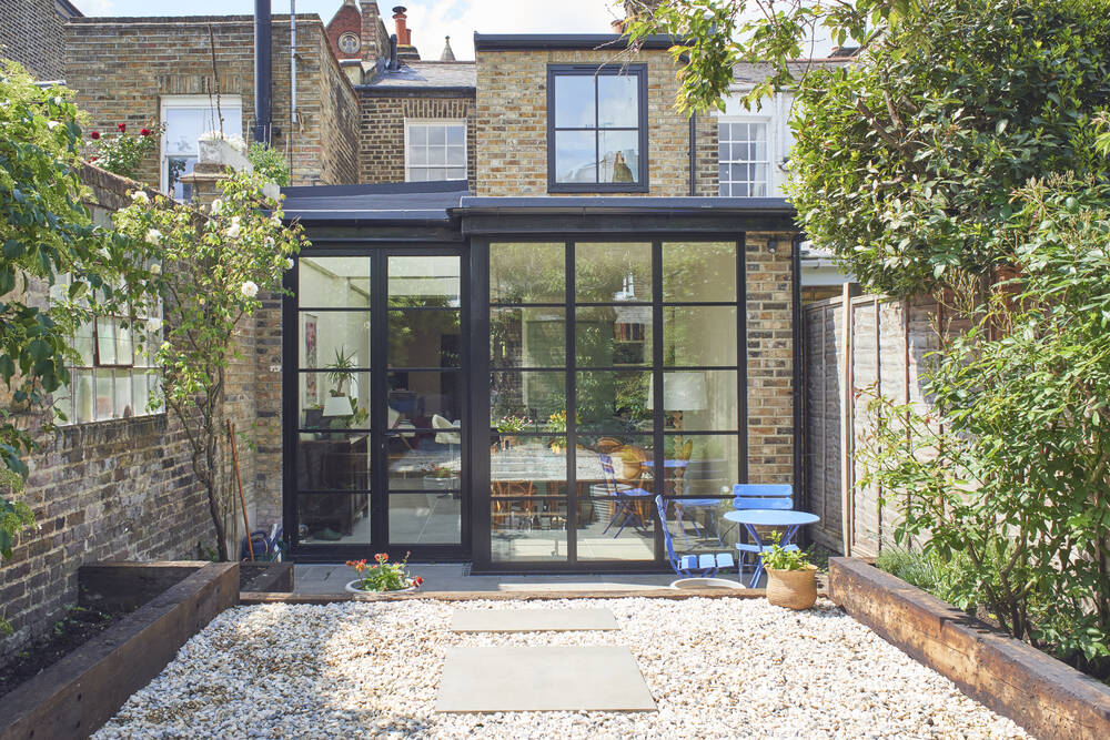 A rear extension on a house