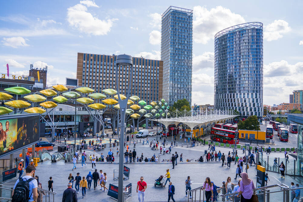 Stratford in East London